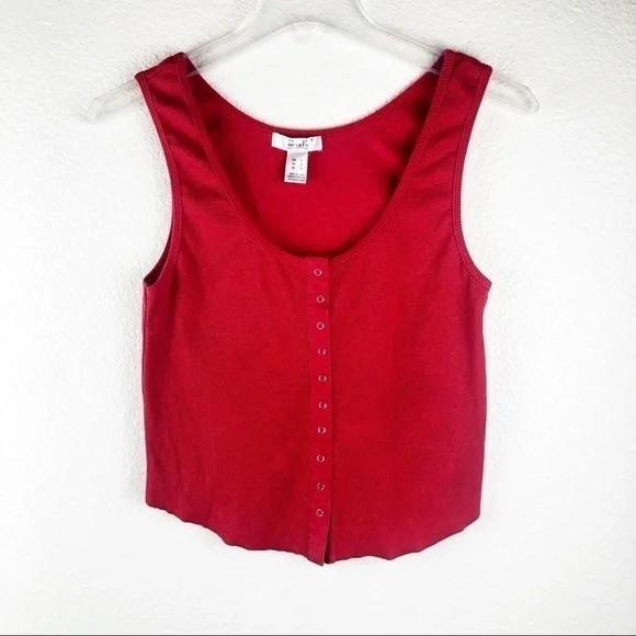 Streetwear Society Red Sleeveless Top Large - Picture 5 of 6